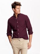 Old Navy Mens Slim Fit Oxford Shirts Size Xxl Big - Raisin Arizona