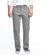 Old Navy Straight Built In Flex Ultimate Khakis For Men - Gray Stone