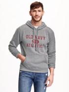 Old Navy Logo Graphic Pullover Hoodie For Men - Heather Grey
