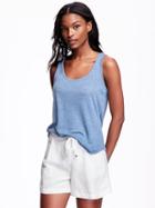 Old Navy Hi Lo Jersey Tank For Women - Ancient Mariner
