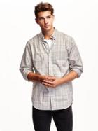 Old Navy Classic Regular Fit Shirt Size M Tall - Anchors Away