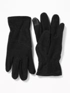 Old Navy Mens Go-warm Performance Fleece Text-friendly Gloves For Men Blackjack Size S/m