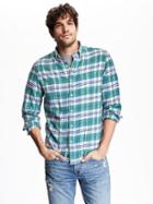 Old Navy Slim Fit Brushed Twill Shirt - Fortune Tealer
