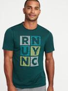 Old Navy Mens Go-dry Eco Graphic Performance Tee For Men Galactic Size Xs
