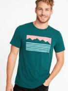 Old Navy Mens Graphic Soft-washed Tee For Men Scenic Mountains Size M