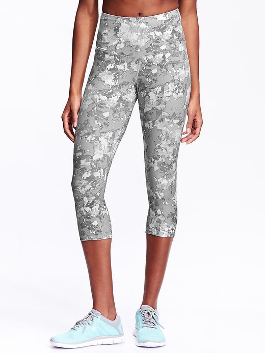 Old Navy Womens Active High Rise Compression Capris Size L - Cloudy White