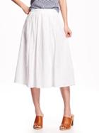 Old Navy Woven Midi Skirt - White