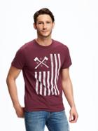 Old Navy Graphic Tee For Men - Cranberry Cocktail