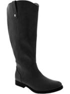 Old Navy Womens Plus Faux Leather Riding Boots - Black Jack