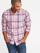 Old Navy Mens Regular-fit Built-in Flex Classic Shirt For Men Blush It Off Size S
