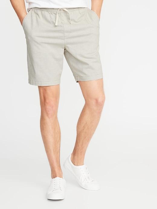 Built-in Flex Twill Jogger Shorts For Men - 9-inch Inseam