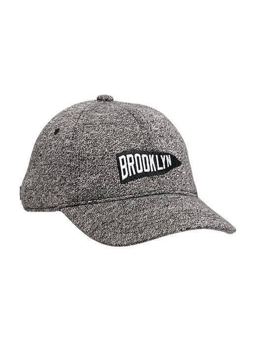Old Navy Brooklyn Graphic Baseball Cap For Men - Heather Grey Brooklyn