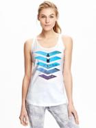 Old Navy Womens Go Dry Graphic Tank Size L - Arrows