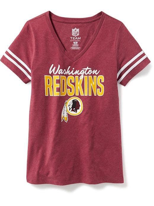 Old Navy Nfl Team V Neck Tee For Women - Redskins