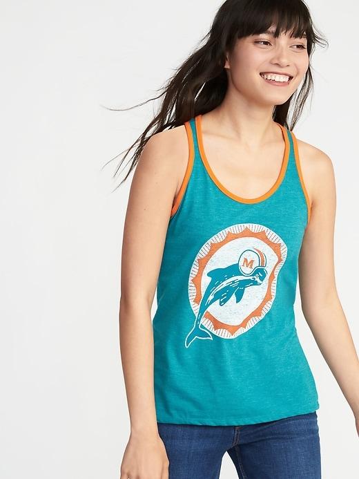 Old Navy Womens Nfl Retro-team Racerback Tank For Women Dolphins Size M