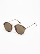 Old Navy Womens Retro Round-frame Sunglasses For Women Tortoise Size One Size