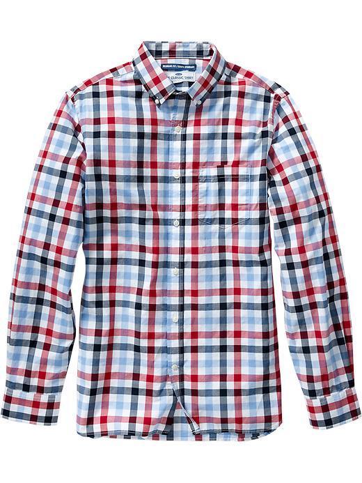 Old Navy Mens Classic Regular Fit Shirts - Kentucky Blue