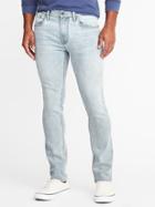 Old Navy Mens Slim Built-in Tough All-temp Jeans For Men Light Wash Size 48w