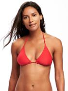 Old Navy Triangle String Bikini Top For Women - Stop Light Nylon