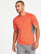 Old Navy Mens Go-fresh Anti-odor Tee For Men Orange Juice Size M