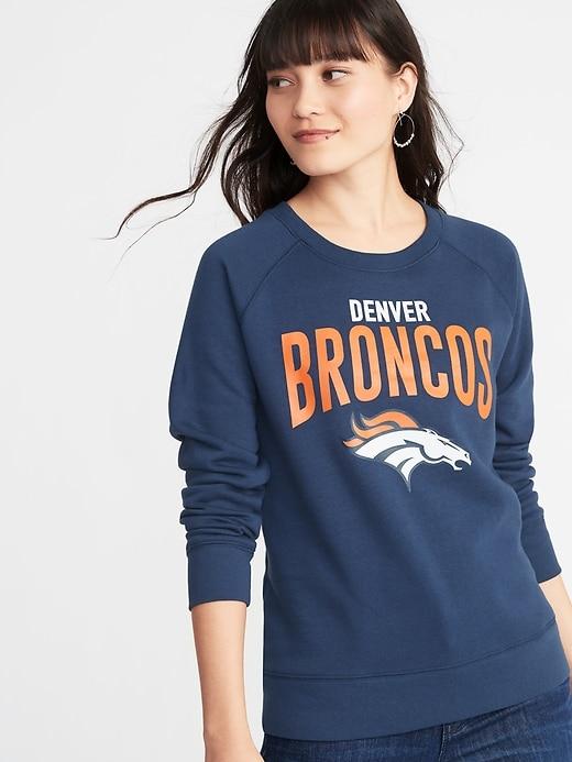 Old Navy Womens Nfl Team-graphic Sweatshirt For Women Denver Broncos Size Xs