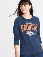 Old Navy Womens Nfl Team-graphic Sweatshirt For Women Denver Broncos Size Xs