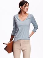 Old Navy Relaxed V Neck Tee Size Xl - San Francisco Sky
