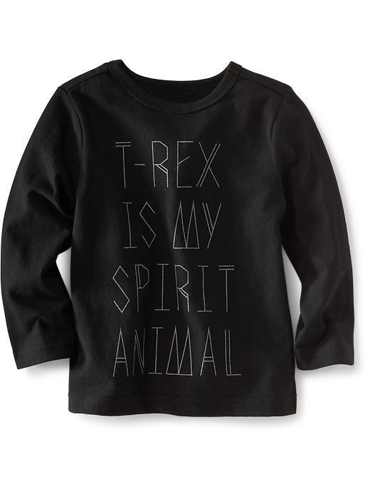 Old Navy Long Sleeve Graphic Tee Size 12-18 M - Black