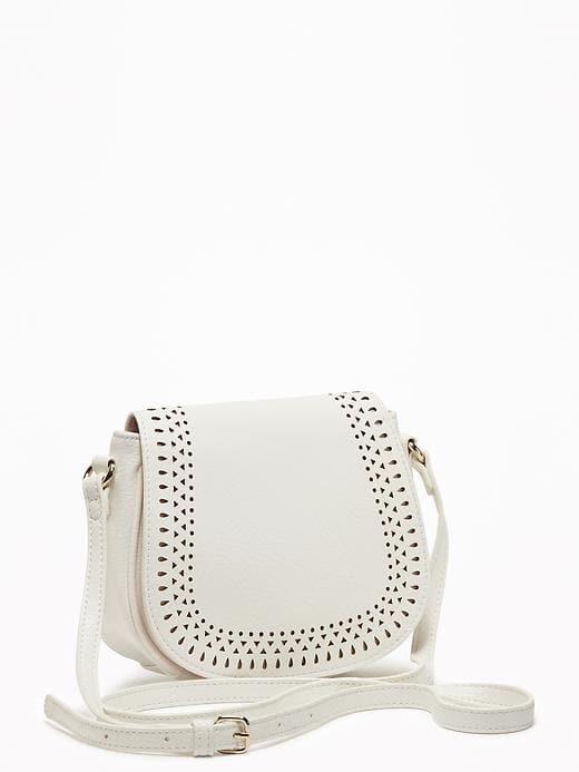 Old Navy Mini Saddle Bag For Women - Bone