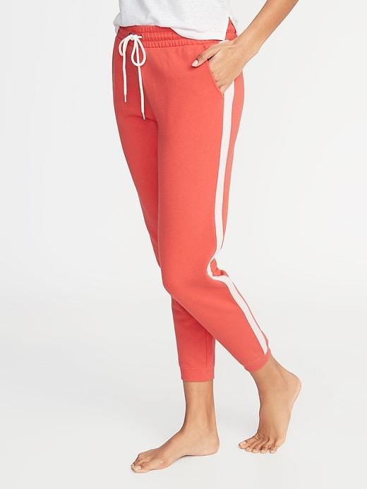 Side-stripe French-terry Joggers For Women