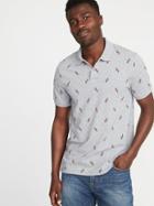 Old Navy Mens Printed Built-in Flex Pro Polo For Men Parrots Size S