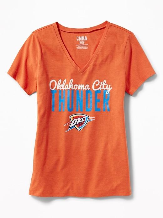 Old Navy Womens Nba Team V-neck Tee For Women Thunder Size Xl