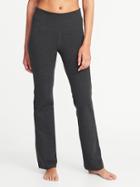 Old Navy Womens High-rise Slim Boot-cut Yoga Pants For Women Carbon Size S