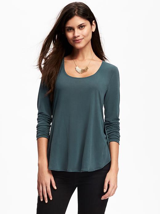 Old Navy Relaxed Tulip Hem Tee For Women - Glorious Pine