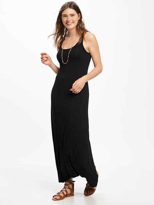 Old Navy Jersey Maxi Tank Dress For Women - Black