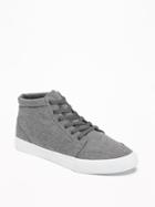Old Navy Mens Mid-top Sneakers For Men Heather Gray Size 8