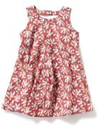 Old Navy Cutout Back Swing Dress - Red Print