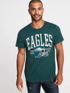 Old Navy Mens Nfl Team-graphic Slub-knit Tee For Men Eagles Size Xxl