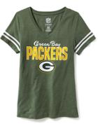 Old Navy Womens Nfl Team V-neck Tee For Women Packers Size M