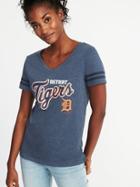 Old Navy Womens Mlb Team V-neck Tee For Women Detroit Tigers Size Xxl