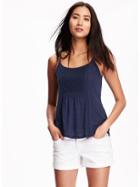 Old Navy Relaxed Crochet Swing Tank For Women - Lost At Sea Navy
