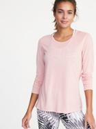 Old Navy Womens Relaxed Mesh-back Top For Women Bella Donna Pink Size M