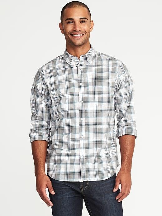Old Navy Mens Regular-fit Built-in-flex Classic Shirt For Men Very Tealented Size S