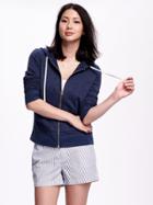Old Navy Relaxed Zip Front Hoodie For Women - Lost At Sea Navy
