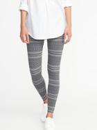 Old Navy Womens Printed Jersey Leggings For Women Black/grey Geo Size Xs