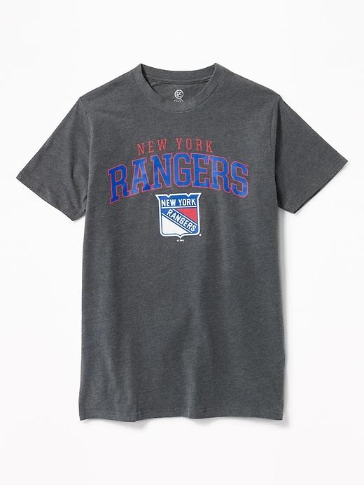 Old Navy Mens Nhl Team Crew-neck Tee For Men Ny Rangers Size L