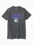 Old Navy Mens Nhl Team Crew-neck Tee For Men Ny Rangers Size L