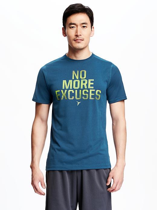 Old Navy Go Dry Performance Graphic Tee For Men - Show And Teal