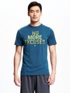 Old Navy Go Dry Performance Graphic Tee For Men - Show And Teal