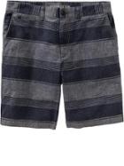Old Navy Mens Slim Fit Twill Shorts 9 1/2&quot; - Chambray Stripe